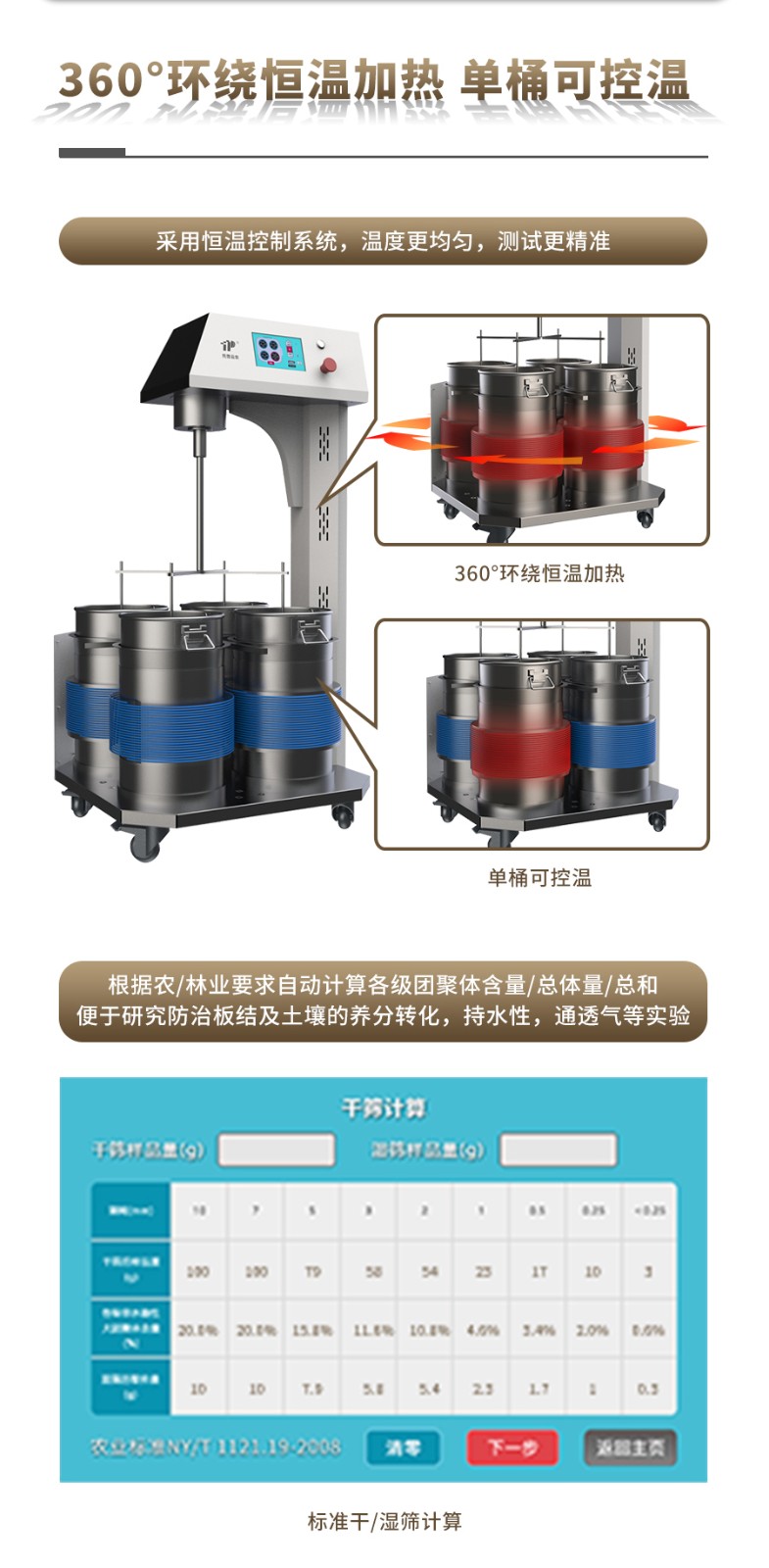 恒温式污芭乐成人团粒分析仪